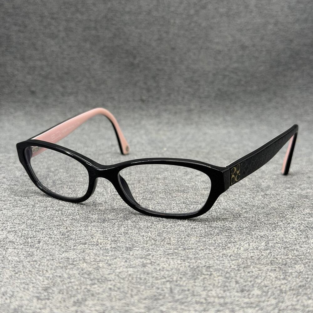 Coach Cecilia HC6002 5053 Black Pink Oval Eyeglasses Frame Women’s 49-16-135